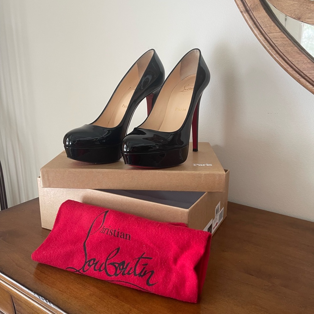Christian Louboutin Glossy Black Heels